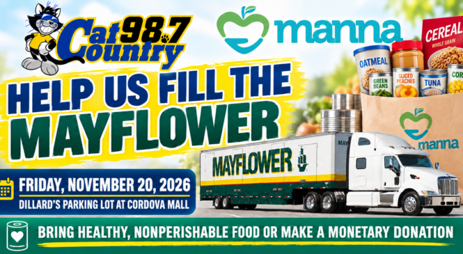 Fill the Mayflower 2026 in Pensacola | Cat Country 98.7